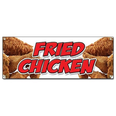 Signmission FRIED CHICKEN BANNER SIGN restaurant signs stand Maryland southern B-72 Fried Chicken